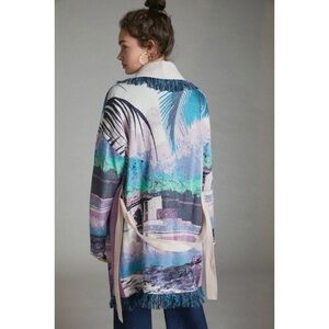 ANTHROPOLOGIE ALDO MARTINS Fringe Cardigan with Belt